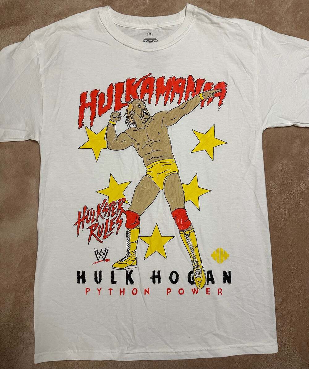 WWE Legends Hulk Hogan Hulkamania Python Power T-Shirt Size M